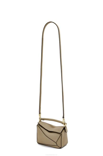 Artichoke Green Mini Puzzle bag in soft grained calfskin Loewe 84PR560 Women