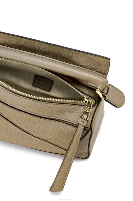 Artichoke Green Mini Puzzle bag in soft grained calfskin Loewe 84PR560 Women