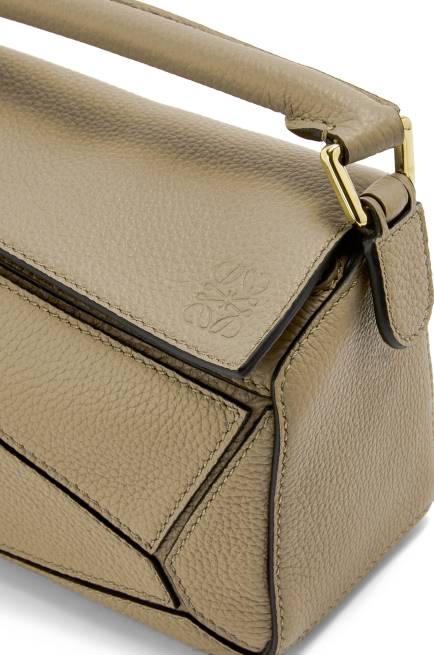 Artichoke Green Mini Puzzle bag in soft grained calfskin Loewe 84PR560 Women