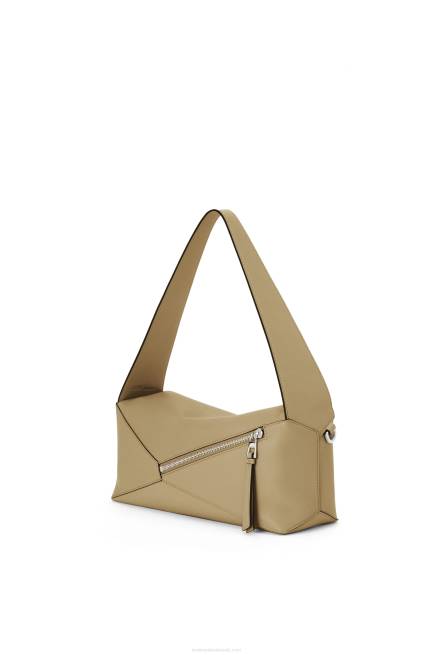 Artichoke Green Puzzle Hobo bag in nappa calfskin Loewe 84PR458 Women