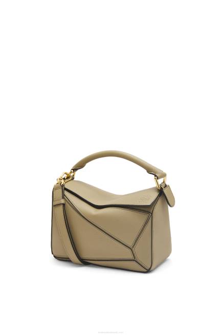 Artichoke Green Small Puzzle bag in soft grained calfskin Loewe 84PR535 Women