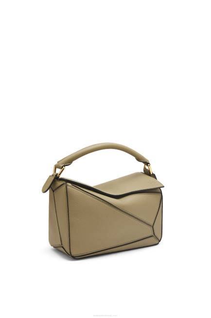 Artichoke Green Small Puzzle bag in soft grained calfskin Loewe 84PR535 Women