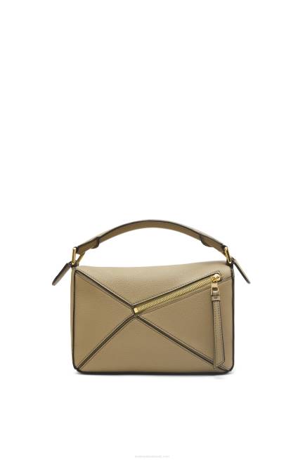 Artichoke Green Small Puzzle bag in soft grained calfskin Loewe 84PR535 Women