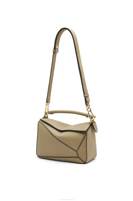 Artichoke Green Small Puzzle bag in soft grained calfskin Loewe 84PR535 Women