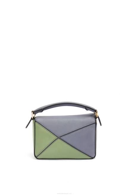 Asphalt Grey/Nude Mini Puzzle bag in classic calfskin Loewe 84PR284 Women