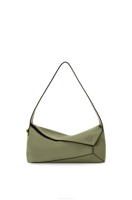 Avocado Green Puzzle Hobo bag in nappa calfskin Loewe 84PR471 Women