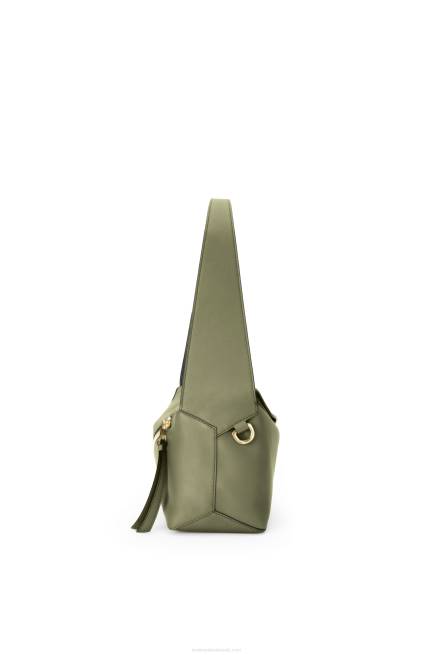 Avocado Green Puzzle Hobo bag in nappa calfskin Loewe 84PR471 Women