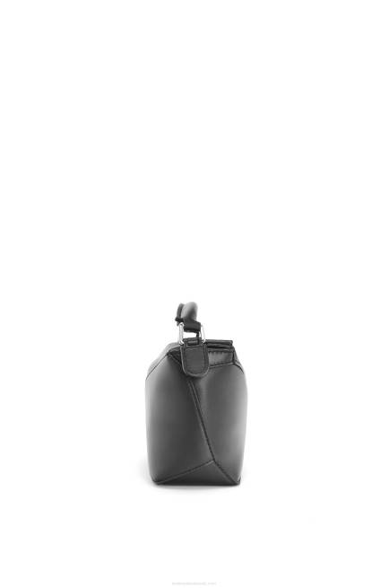Black Mini Puzzle Edge bag in satin calfskin Loewe 84PR219 Women