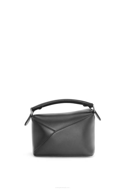 Black Mini Puzzle Edge bag in satin calfskin Loewe 84PR219 Women