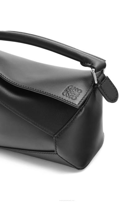 Black Mini Puzzle Edge bag in satin calfskin Loewe 84PR219 Women