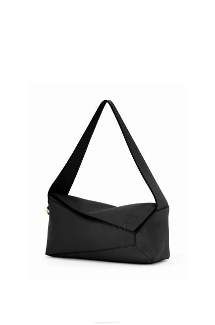 Black Puzzle Hobo bag in nappa calfskin Loewe 84PR513 Women