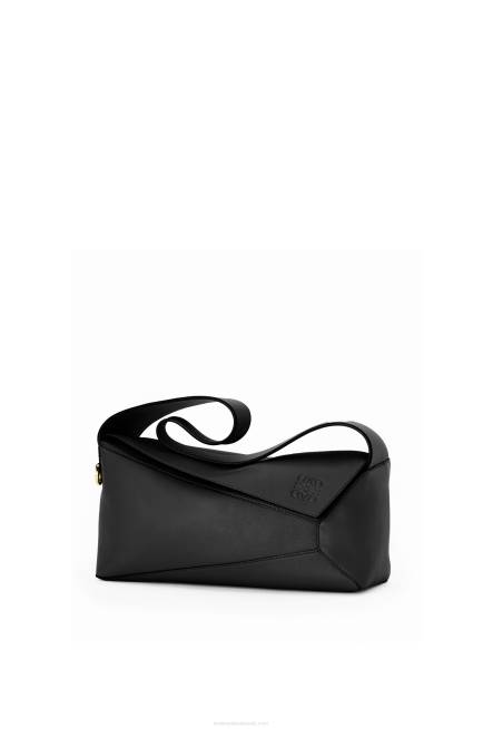 Black Puzzle Hobo bag in nappa calfskin Loewe 84PR513 Women