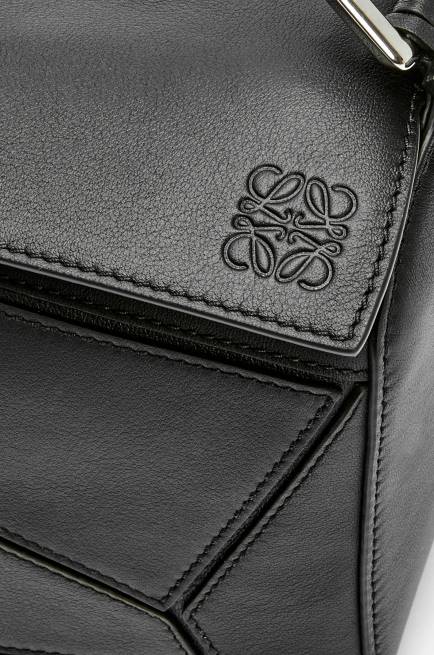Black Small Puzzle bag in classic calfskin Loewe 84PR478 Women