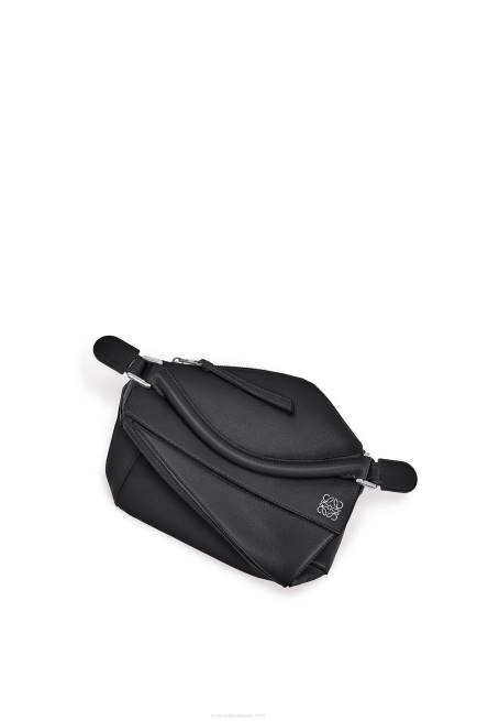 Black Small Puzzle bag in classic calfskin Loewe 84PR478 Women