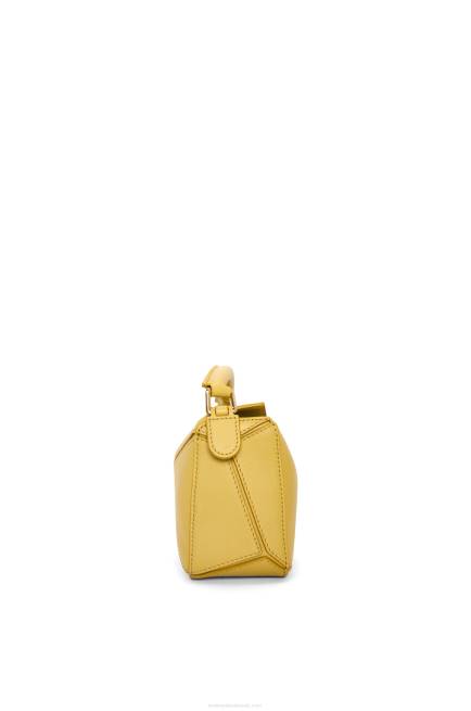 Bright Ochre Mini Puzzle bag in classic calfskin Loewe 84PR201 Women