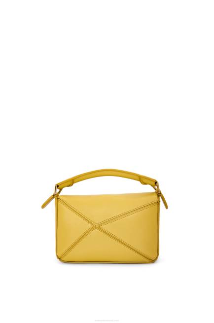 Bright Ochre Mini Puzzle bag in classic calfskin Loewe 84PR201 Women