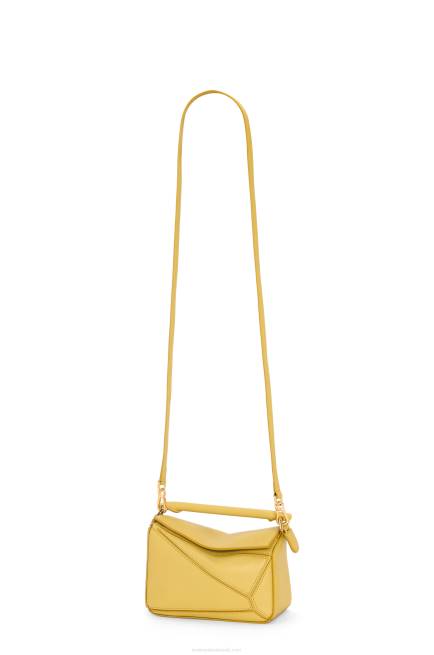 Bright Ochre Mini Puzzle bag in classic calfskin Loewe 84PR201 Women