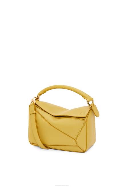 Bright Ochre Small Puzzle bag in classic calfskin Loewe 84PR365 Women