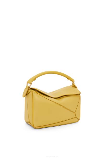 Bright Ochre Small Puzzle bag in classic calfskin Loewe 84PR365 Women