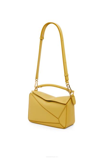 Bright Ochre Small Puzzle bag in classic calfskin Loewe 84PR365 Women