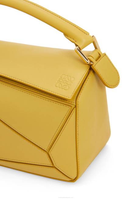 Bright Ochre Small Puzzle bag in classic calfskin Loewe 84PR365 Women