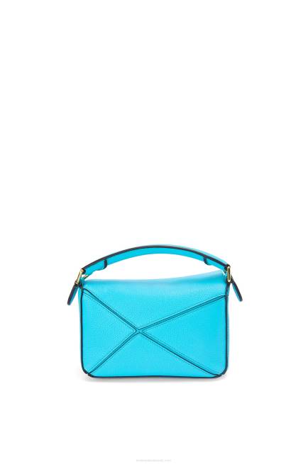 Cyan Mini Puzzle bag in soft grained calfskin Loewe 84PR287 Women