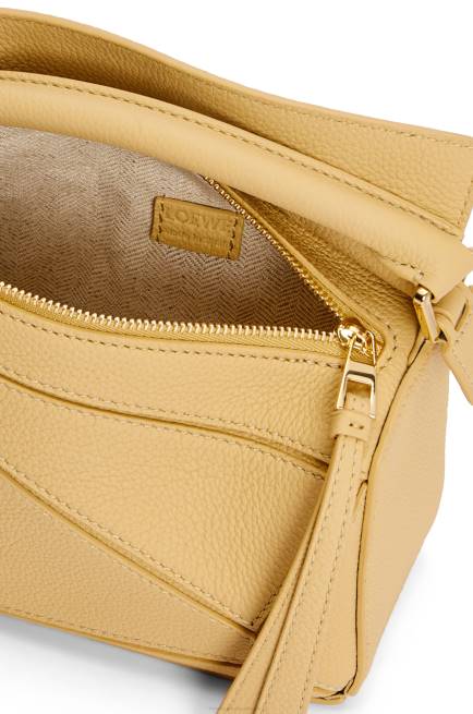 Dark Butter Mini Puzzle bag in soft grained calfskin Loewe 84PR234 Women