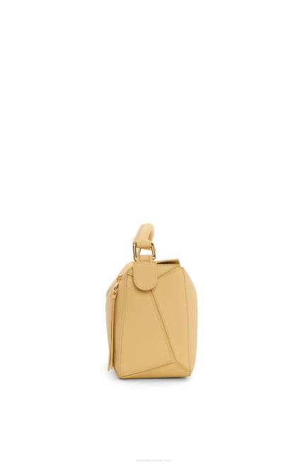 Dark Butter Small Puzzle bag in soft grained calfskin Loewe 84PR393 Women