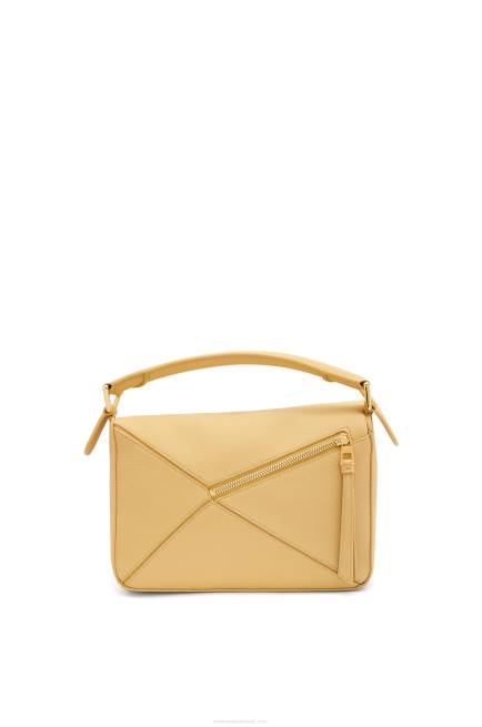 Dark Butter Small Puzzle bag in soft grained calfskin Loewe 84PR393 Women