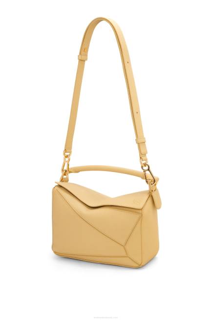 Dark Butter Small Puzzle bag in soft grained calfskin Loewe 84PR393 Women