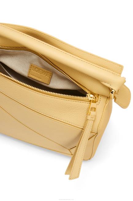 Dark Butter Small Puzzle bag in soft grained calfskin Loewe 84PR393 Women