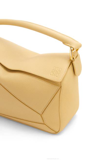 Dark Butter Small Puzzle bag in soft grained calfskin Loewe 84PR393 Women