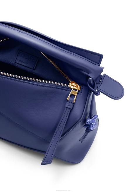 Deep Purple Glaze Small Puzzle Edge bag in satin calfskin Loewe 84PR531 Women
