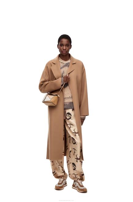 Dusty Beige/Soft White Mini Puzzle bag in classic calfskin Loewe 84PR233 Women