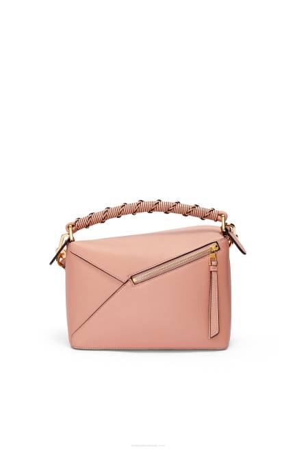 Dusty Pink Small Puzzle Edge bag in nappa calfskin Loewe 84PR498 Women