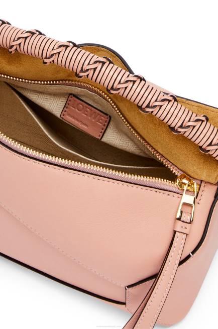 Dusty Pink Small Puzzle Edge bag in nappa calfskin Loewe 84PR498 Women