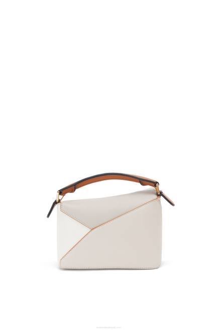 Ghost/Soft White Mini Puzzle Edge in nappa calfskin Loewe 84PR258 Women