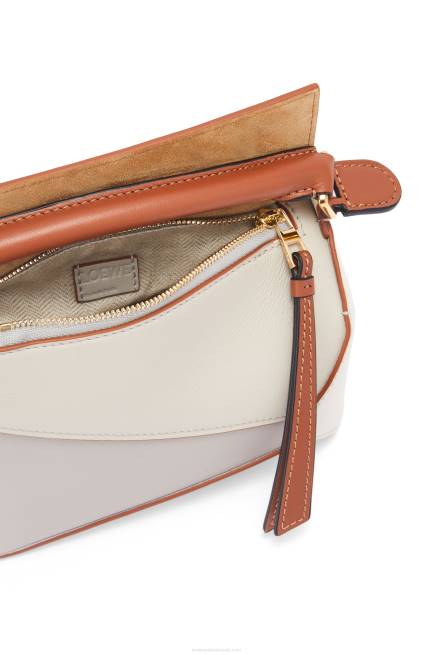 Ghost/Soft White Mini Puzzle Edge in nappa calfskin Loewe 84PR258 Women