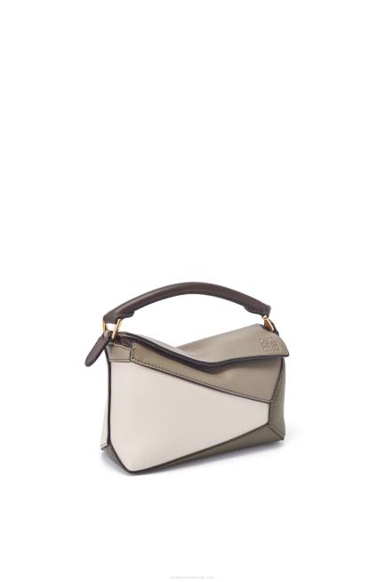 Laurel Green/Light Oat Mini Puzzle Edge in nappa calfskin Loewe 84PR253 Women