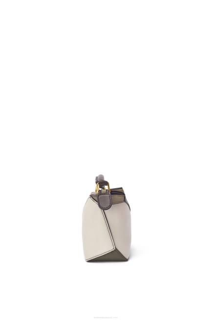Laurel Green/Light Oat Mini Puzzle Edge in nappa calfskin Loewe 84PR253 Women