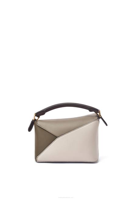 Laurel Green/Light Oat Mini Puzzle Edge in nappa calfskin Loewe 84PR253 Women