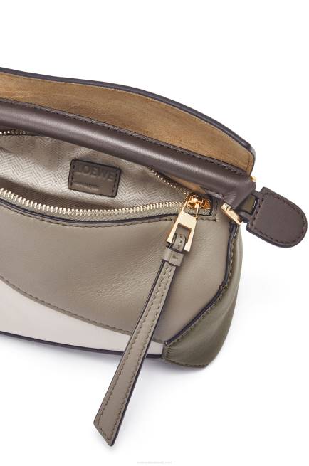 Laurel Green/Light Oat Mini Puzzle Edge in nappa calfskin Loewe 84PR253 Women