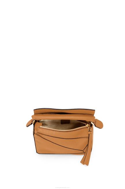 Light Caramel Mini Puzzle bag in soft grained calfskin Loewe 84PR299 Women