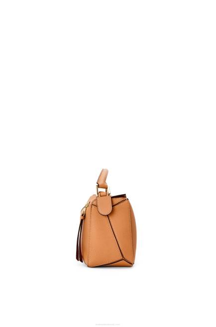 Light Caramel Small Puzzle bag in soft grained calfskin Loewe 84PR368 Women