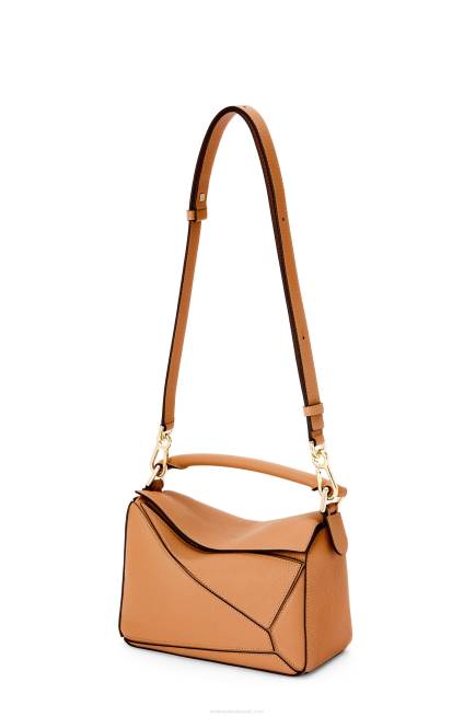 Light Caramel Small Puzzle bag in soft grained calfskin Loewe 84PR368 Women
