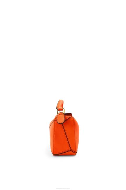 Orange Mini Puzzle bag in classic calfskin Loewe 84PR285 Women