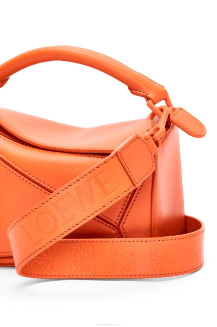 Orange Mini Puzzle bag in satin calfskin Loewe 84PR271 Women