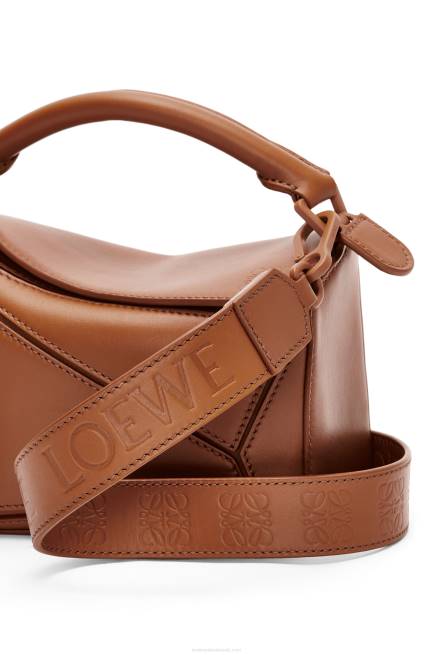 Pecan Mini Puzzle bag in satin calfskin Loewe 84PR273 Women