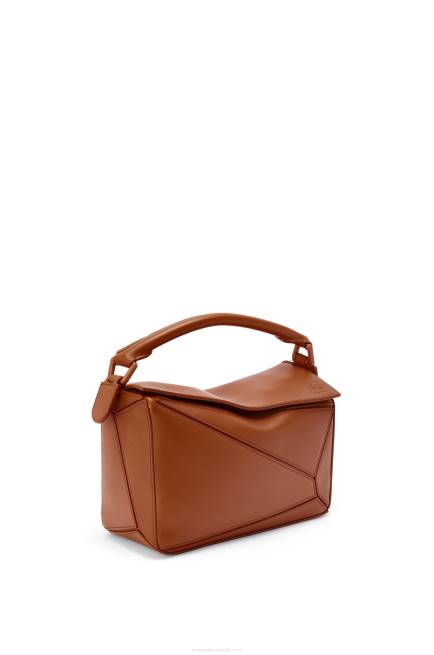 Pecan Small Puzzle bag in satin calfskin Loewe 84PR470 Women