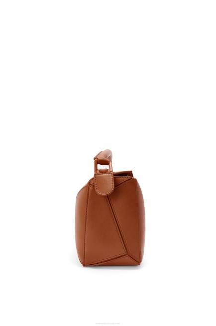 Pecan Small Puzzle bag in satin calfskin Loewe 84PR470 Women
